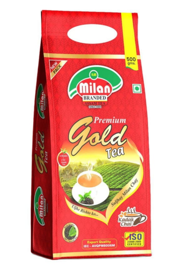 Milan Branded Premium Gold Tea – 500g (Elaichi Blend)