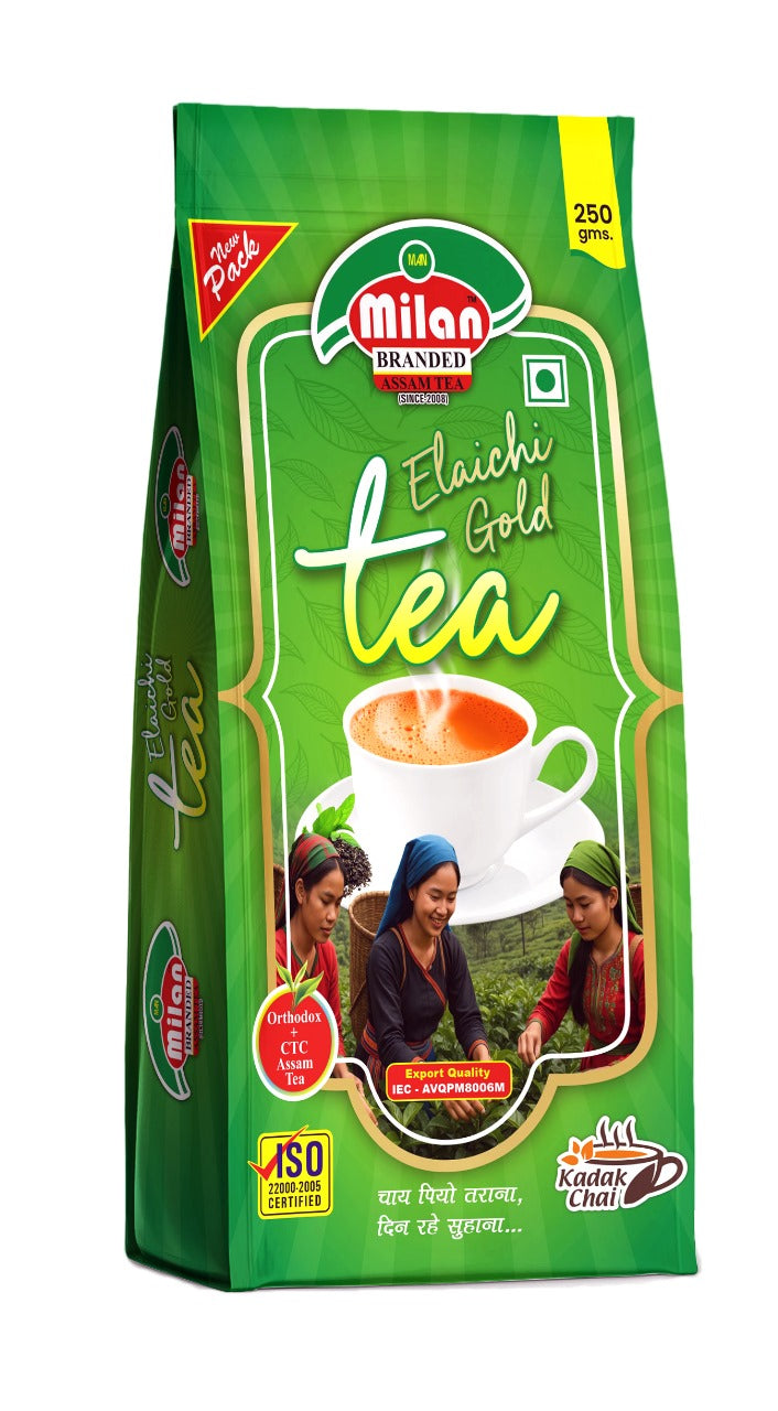 Milan Branded Premium Elaichi Gold Tea – 250g (Pack of 4)