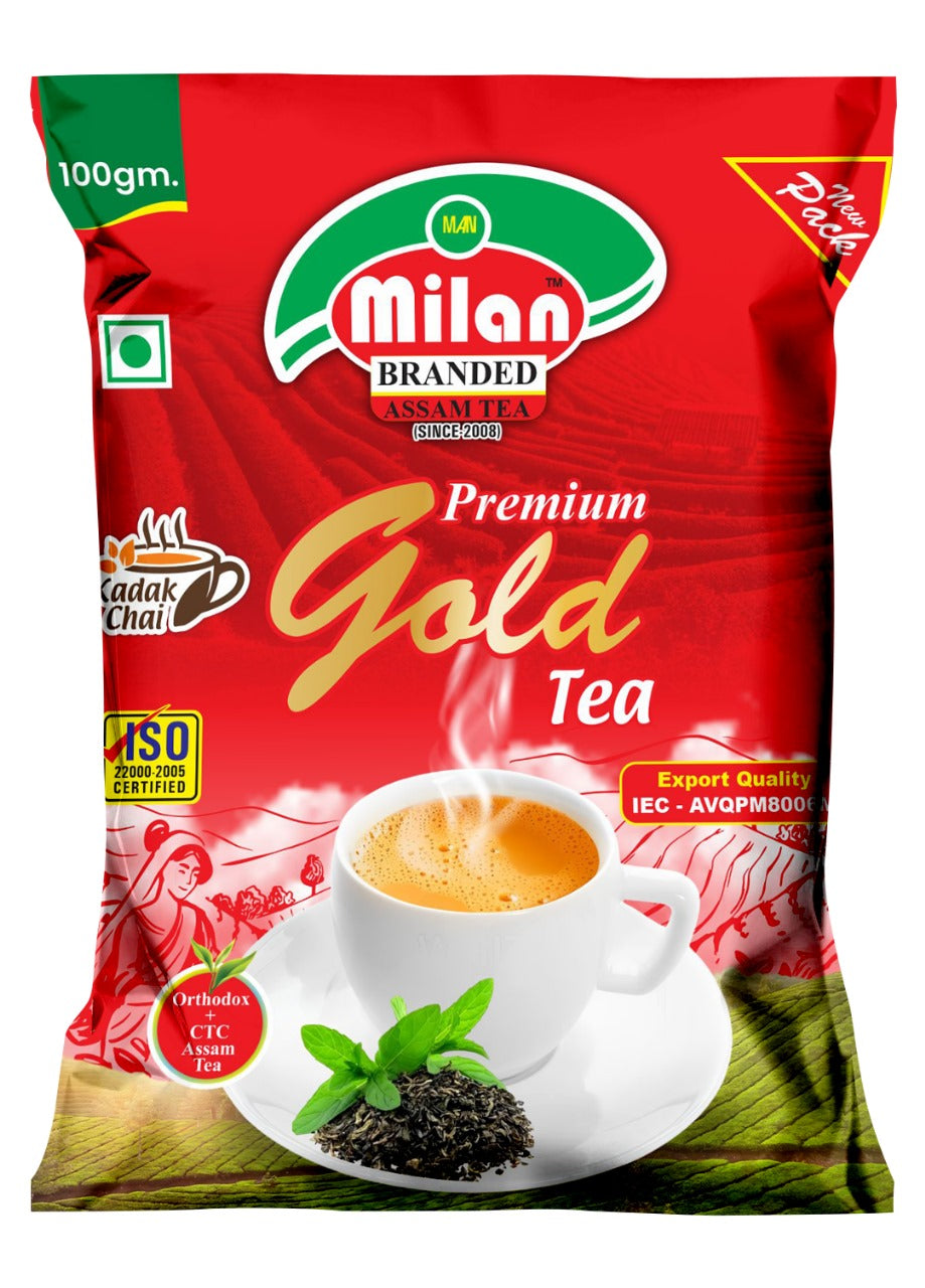 Milan Premium Gold Tea – 100g x 10 Packets (Rich Aroma & Taste)
